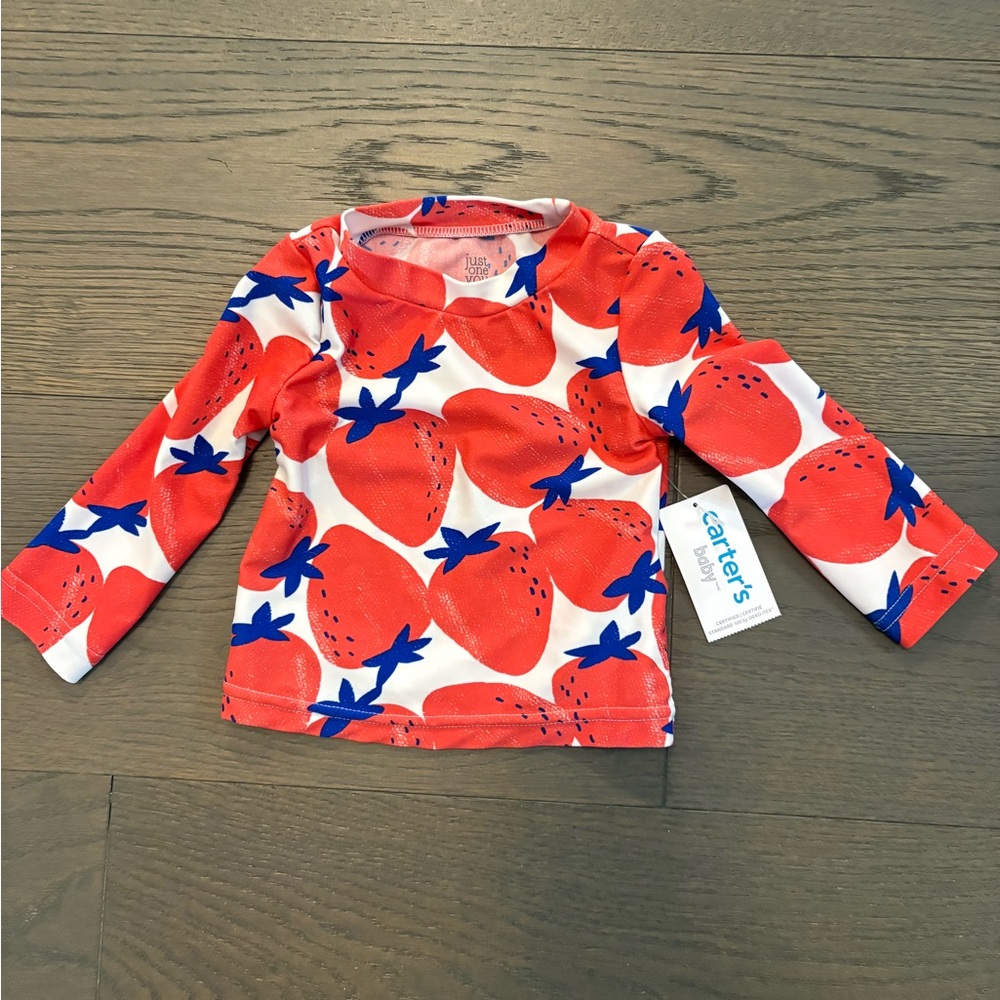 Carters girls swim rashguard sz 9M NWT retail $39